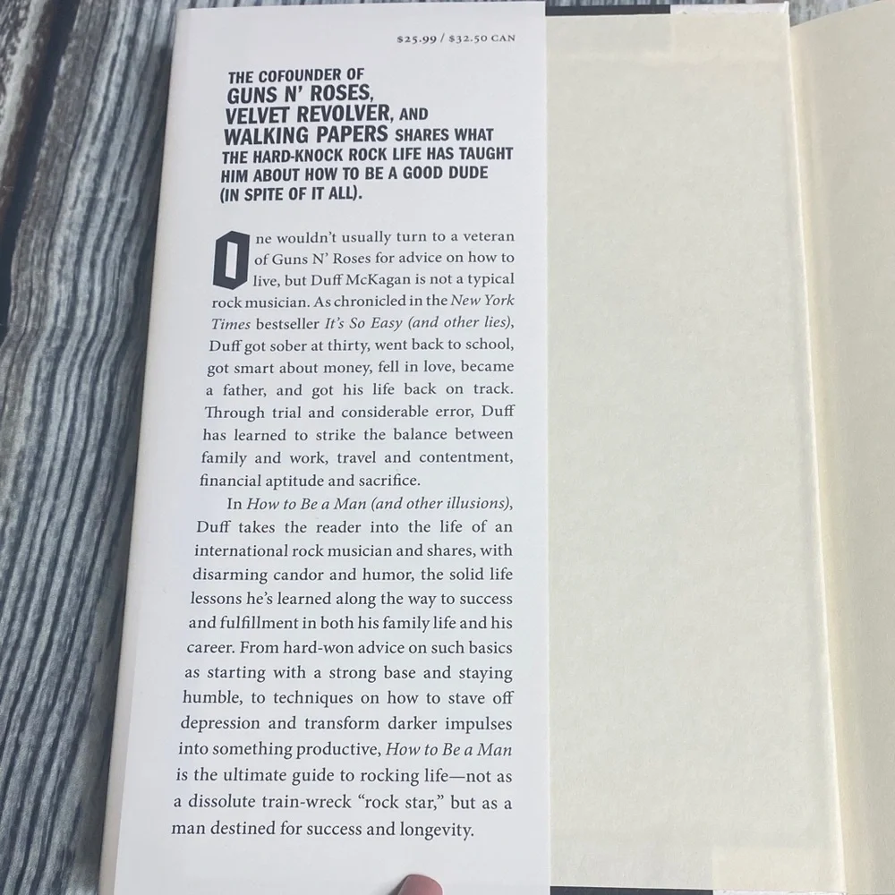 Duff McKagan - How to Be a Man (and Other Illusions) Hardcover Autographed Copy - Picture 6 of 8